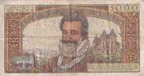 Frankreich 50 NF sur 5000 Francs - Henri IV - 30-10-1958 - Serial C.91 - P.139