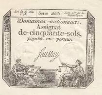 Frankreich 50 Sols Liberty and Justice (23-05-1793) - French Revolution - Serial 2686
