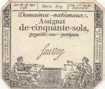 Frankreich 50 Sols Liberty and Justice (23-05-1793) - French Revolution - Serial 379
