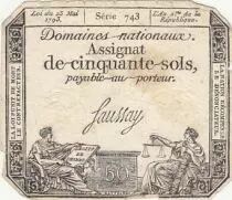 Frankreich 50 Sols Liberty and Justice (23-05-1793) - French Revolution - Serial 743