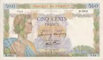 Frankreich 500 Francs - La Paix - 01-10-1942 - S�rie V.6853 - P.95