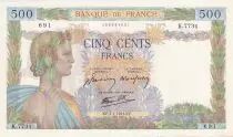 Frankreich 500 Francs - La Paix - 07-01-1943 - Serial K.7734 - P.95