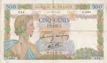 Frankreich 500 Francs - La Paix - 18-12-1941 - Serial C.4061 - P.95