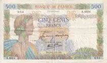 Frankreich 500 Francs - La Paix - 20-11-1941 - Serial S.4024 - P.95