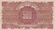 Frankreich 500 Francs - Marian - 1945 - Letter 15M