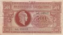 Frankreich 500 Francs - Marianne - 1945 - Letter L - P.106