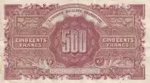 Frankreich 500 Francs - Marianne - 1945 - Letter L