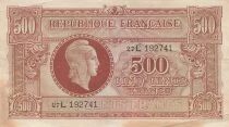 Frankreich 500 Francs - Marianne - 1945 - Serial 27L