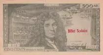 Frankreich 500 Francs - Moli&egrave;re - Billet scolaire