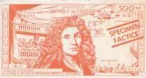 Frankreich 500 Francs - Moli&egrave;re - Billet scolaire