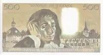 Frankreich 500 Francs - Pascal - 02-02-1989 - Serial L.295 - P.156