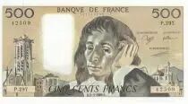 Frankreich 500 Francs - Pascal - 02-03-1989 - Serial P.297