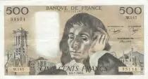 Frankreich 500 francs - Pascal - 02-07-1981 - Serial W.145