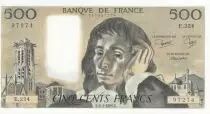 Frankreich 500 Francs - Pascal - 03-01-1985 - Serial E.224