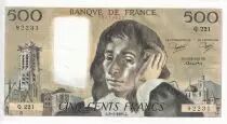 Frankreich 500 Francs - Pascal - 03-01-1985 - Serial Q.221 - P.156