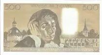 Frankreich 500 Francs - Pascal - 03-01-1991 - Serial V.344 - Small Number