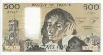Frankreich 500 francs - Pascal - 03-04-1980 - Serial O.116