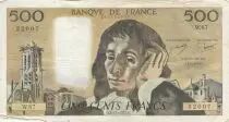 Frankreich 500 francs - Pascal - 03-11-1977 - Serial S.87