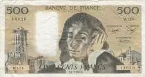 Frankreich 500 francs - Pascal - 04-09-1980 - Serial W.124