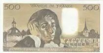 Frankreich 500 francs - Pascal - 04-11-1976 - Serial N.62 - Small Number