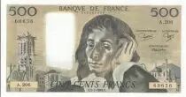 Frankreich 500 Francs - Pascal - 05-07-1984 - Serial A.206