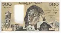 Frankreich 500 Francs - Pascal - 05-11-1987 - Serial C.265 - P.156
