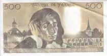 Frankreich 500 Francs - Pascal - 05-11-1987 - Serial Q.268 - P.156