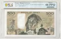 Frankreich 500 Francs - Pascal - 05-11-1987 - Serial Q.268 - PCGS 66 PPQ