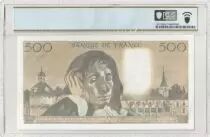 Frankreich 500 Francs - Pascal - 05-11-1987 - Serial Q.268 - PCGS 67 PPQ