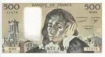 Frankreich 500 Francs - Pascal - 05-11-1987 - Serial W.264