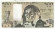Frankreich 500 francs - Pascal - 06-01-1983 - Serial J.178
