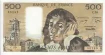 Frankreich 500 francs - Pascal - 06-11-1975 - Serial C.50
