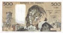 Frankreich 500 Francs - Pascal - September 6, 1990 - Series S.326