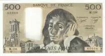Frankreich 500 Francs - Pascal - St Jacques Tower - 05-01-1984 - Serial M.196