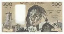 Frankreich 500 Francs - Pascal - St Jacques Tower - 05-01-1984 - Serial Z.196