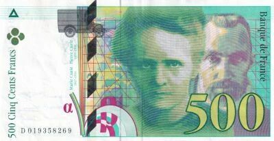 Frankreich 500 Francs - Pierre and Marie Curie - 1994 - Series D