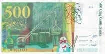 Frankreich 500 Francs - Pierre et Marie Curie - 1994 - Error note