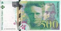 Frankreich 500 Francs - Pierre et Marie Curie - 1994 - Letter A - P.160a