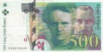 Frankreich 500 Francs - Pierre et Marie Curie - 1994 - Letter B