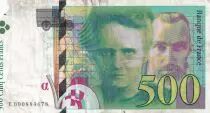 Frankreich 500 Francs - Pierre et Marie Curie - 1994 - Letter E  - F.76.01