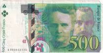 Frankreich 500 Francs - Pierre et Marie Curie - 1995 - Letter B  - P.160