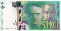 Frankreich 500 Francs - Pierre et Marie Curie - 1995 - Letter B - P.160