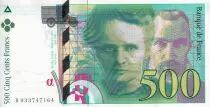 Frankreich 500 Francs - Pierre et Marie Curie - 1995 - Letter B - P.160