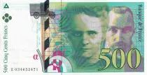 Frankreich 500 Francs - Pierre et Marie Curie - 1995 - Letter E - AU+ - P.160a