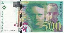 Frankreich 500 Francs - Pierre et Marie Curie - 1995 - Letter Q - P.160