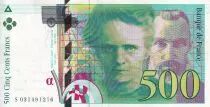 Frankreich 500 Francs - Pierre et Marie Curie - 1995 - Letter S - P.160