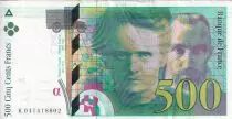 Frankreich 500 Francs - Pierre et Marie Curie - 1998 - Letter K - P.160a