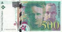 Frankreich 500 Francs - Pierre et Marie Curie - 1998 - Letter T - P.160a
