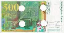 Frankreich 500 Francs - Pierre et Marie Curie - Annuled - 1994 - Letter Q - P.160
