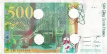 Frankreich 500 Francs - Pierre et Marie Curie - Cancelled - 1994 - Letter B - F.76.01